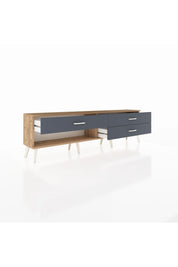 Arges TV Ünitesi 3 Çekmeceli  176x30x51 Çam-Çam/Antrasit