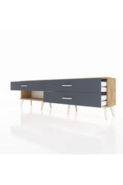 Arges TV Ünitesi 3 Çekmeceli  176x30x51 Çam-Çam/Antrasit