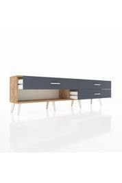 Arges TV Ünitesi 3 Çekmeceli  176x30x51 Çam-Çam/Antrasit