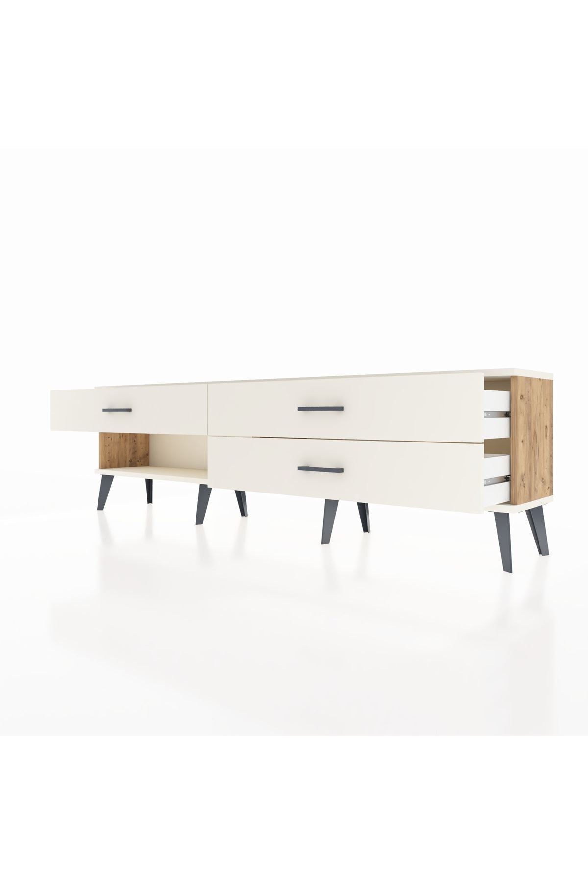 Arges TV Ünitesi 3 Çekmeceli  176x30x51 Çam-Aytaşı/Aytaşı