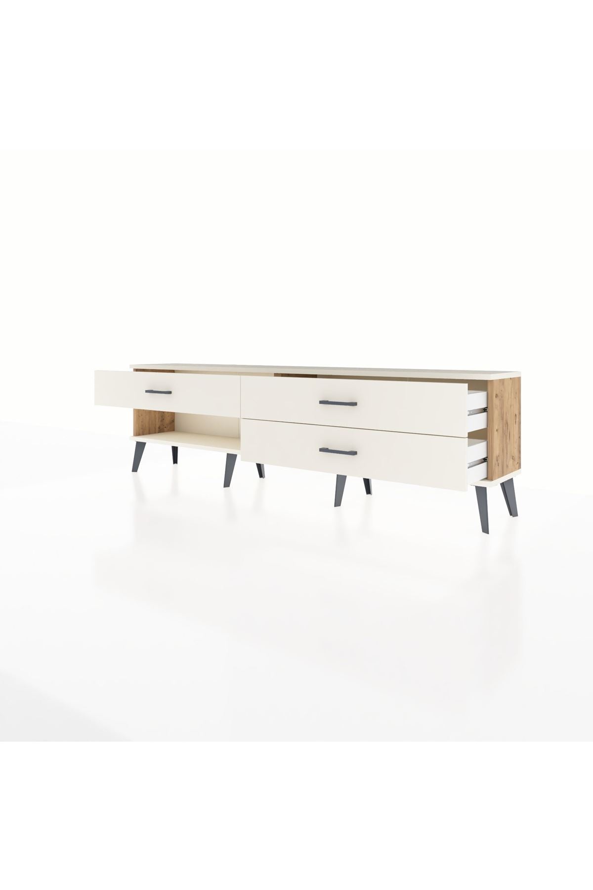 Arges TV Ünitesi 3 Çekmeceli  176x30x51 Çam-Aytaşı/Aytaşı