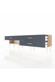 Arges TV Ünitesi 3 Çekmeceli  176x30x51 Çam-Aytaşı/Antrasit