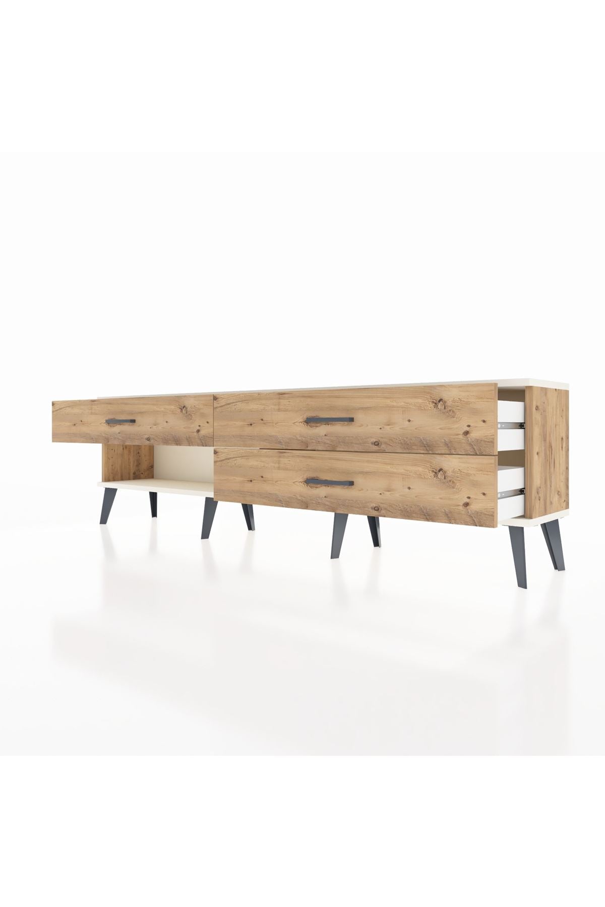 Arges TV Ünitesi 3 Çekmeceli  176x30x51 Çam-Aytaşı/Çam