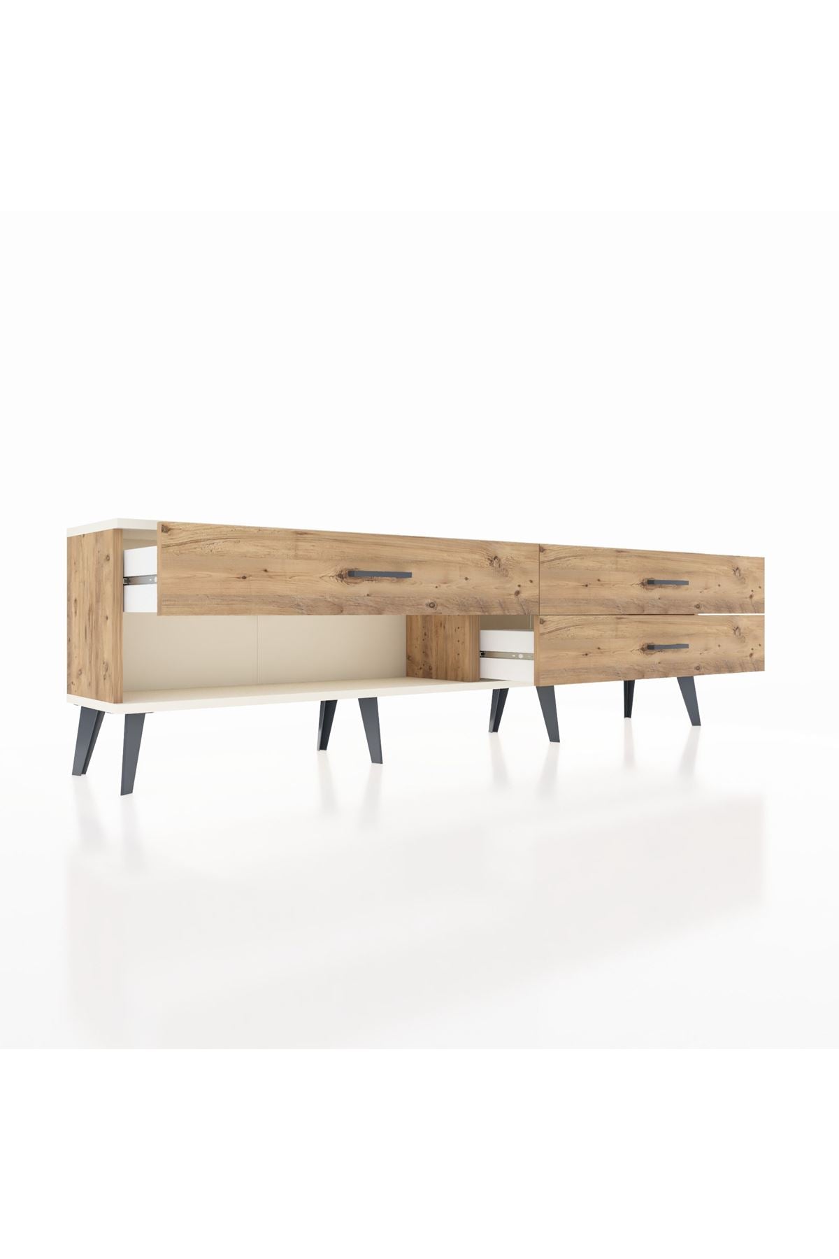 Arges TV Ünitesi 3 Çekmeceli  176x30x51 Çam-Aytaşı/Çam