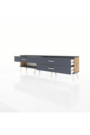 Arges TV Ünitesi 3 Çekmeceli  176x30x51 Çam-Antrasit/Antrasit