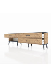 Arges TV Ünitesi 3 Çekmeceli  176x30x51 Çam-Antrasit/Çam