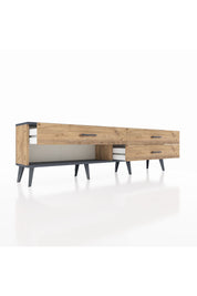 Arges TV Ünitesi 3 Çekmeceli  176x30x51 Çam-Antrasit/Çam