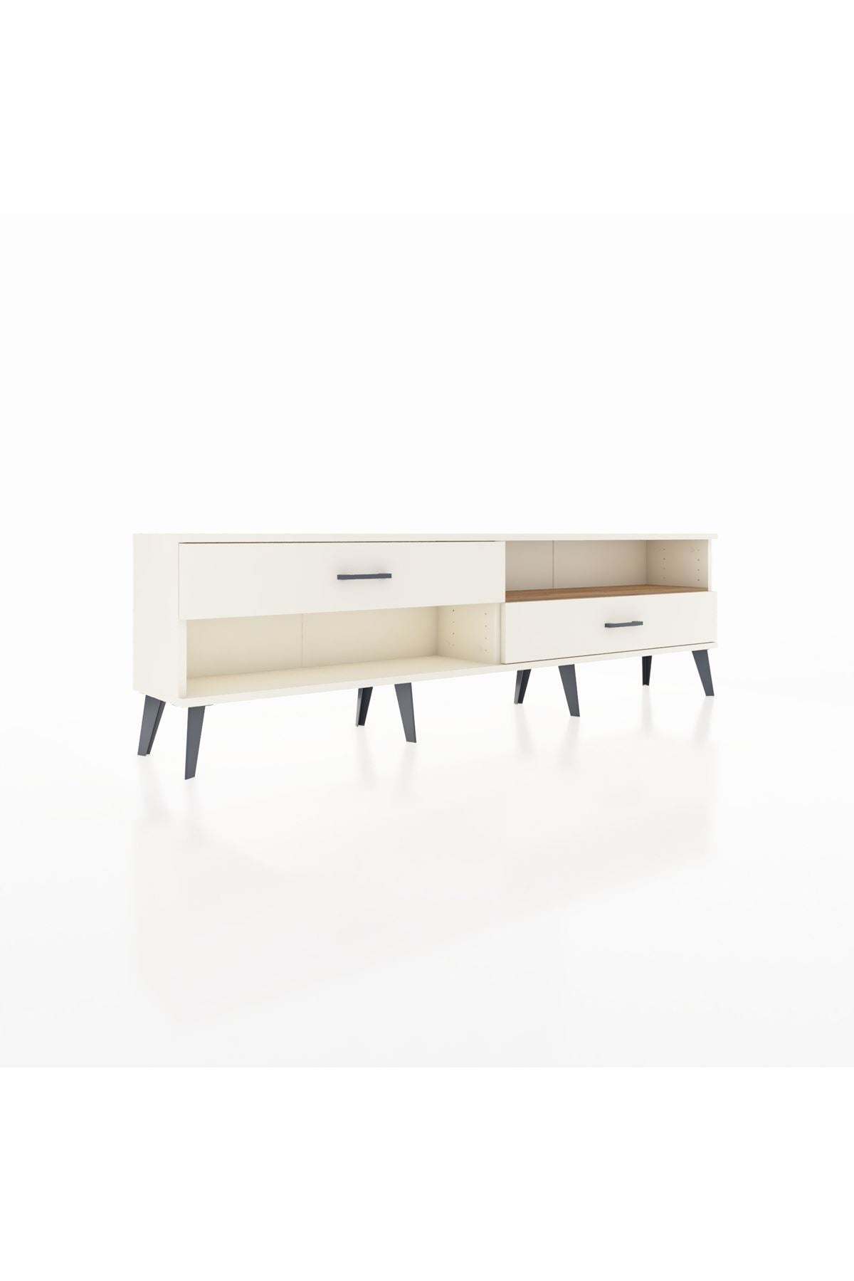 Arges TV Ünitesi Tek Raflı 2 Çekmeceli  176x30x51 Aytaşı-Çam/Aytaşı