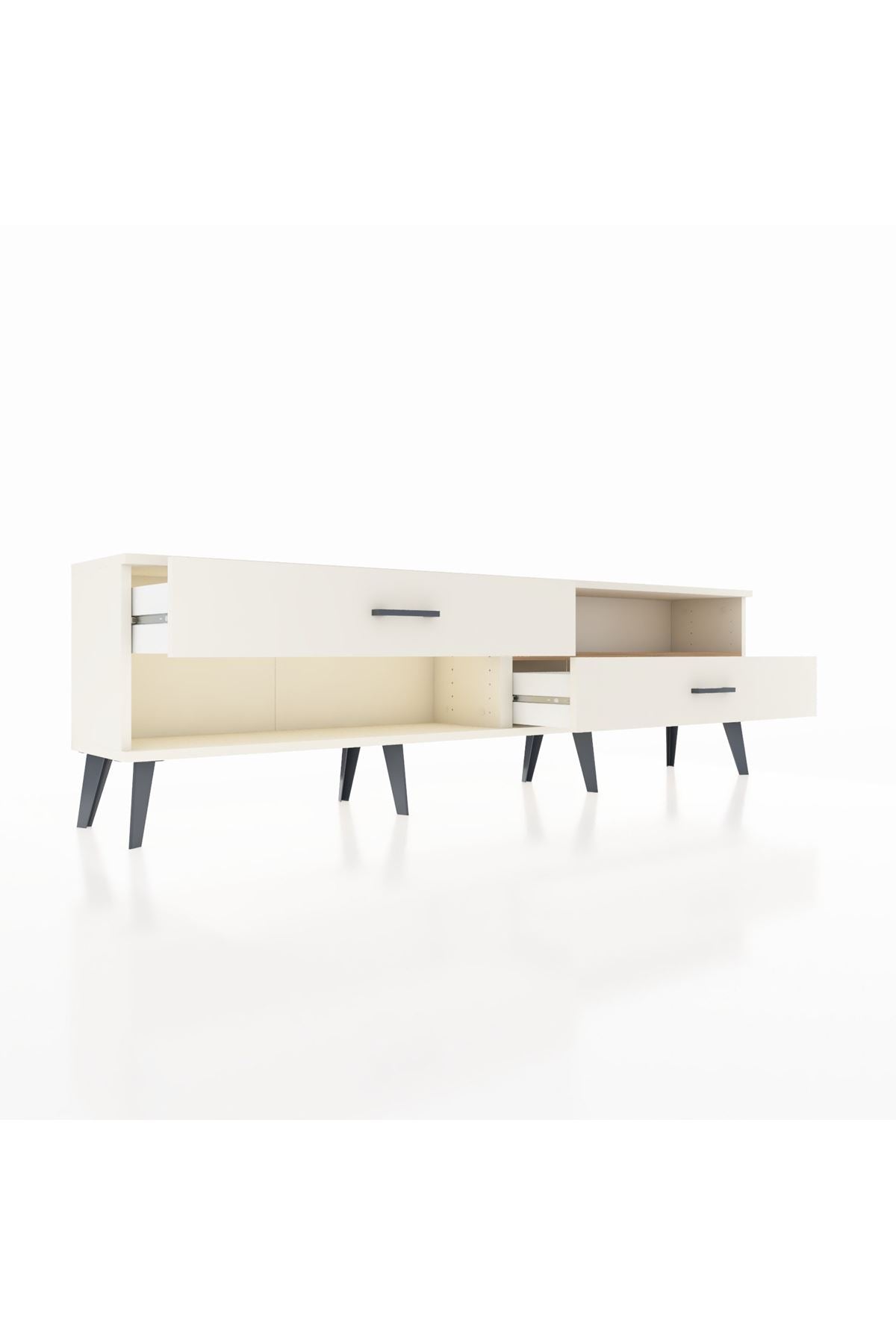 Arges TV Ünitesi Tek Raflı 2 Çekmeceli  176x30x51 Aytaşı-Çam/Aytaşı