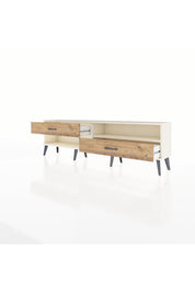 Arges TV Ünitesi Tek Raflı 2 Çekmeceli  176x30x51 Aytaşı-Aytaşı/Çam
