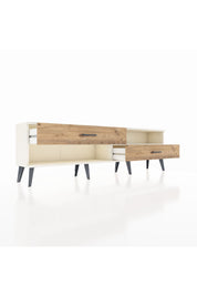 Arges TV Ünitesi Tek Raflı 2 Çekmeceli  176x30x51 Aytaşı-Aytaşı/Çam