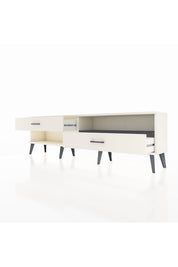 Arges TV Ünitesi Tek Raflı 2 Çekmeceli  176x30x51 Aytaşı-Antrasit/Aytaşı