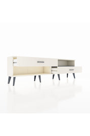 Arges TV Ünitesi Tek Raflı 2 Çekmeceli  176x30x51 Aytaşı-Antrasit/Aytaşı