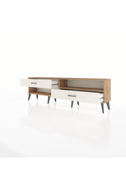 Arges TV Ünitesi Tek Raflı 2 Çekmeceli  176x30x51 Çam-Çam/Aytaşı