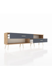 Arges TV Ünitesi Tek Raflı 2 Çekmeceli  176x30x51 Çam-Çam/Antrasit