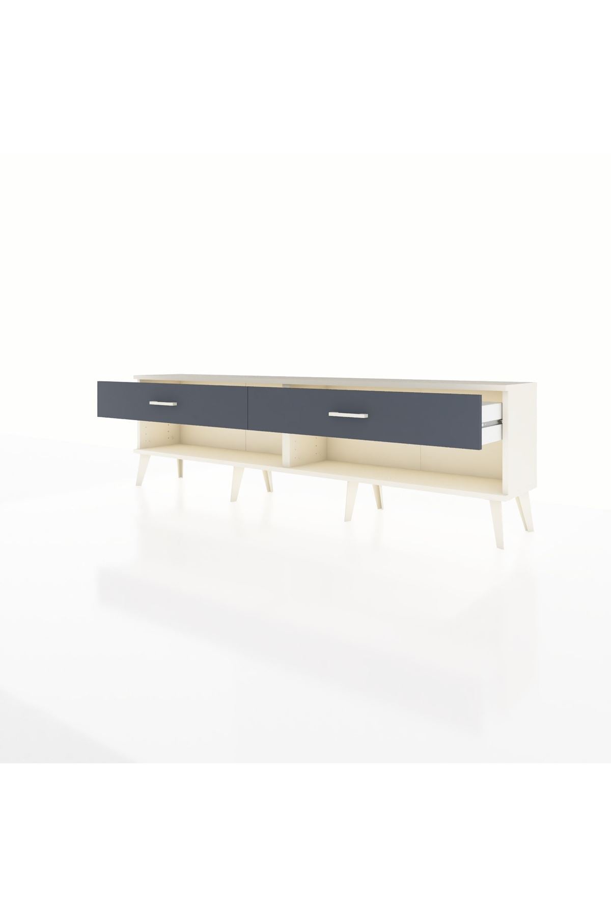 Arges TV Ünitesi 2 Çekmeceli  176x30x51 Aytaşı-Aytaşı/Antrasit