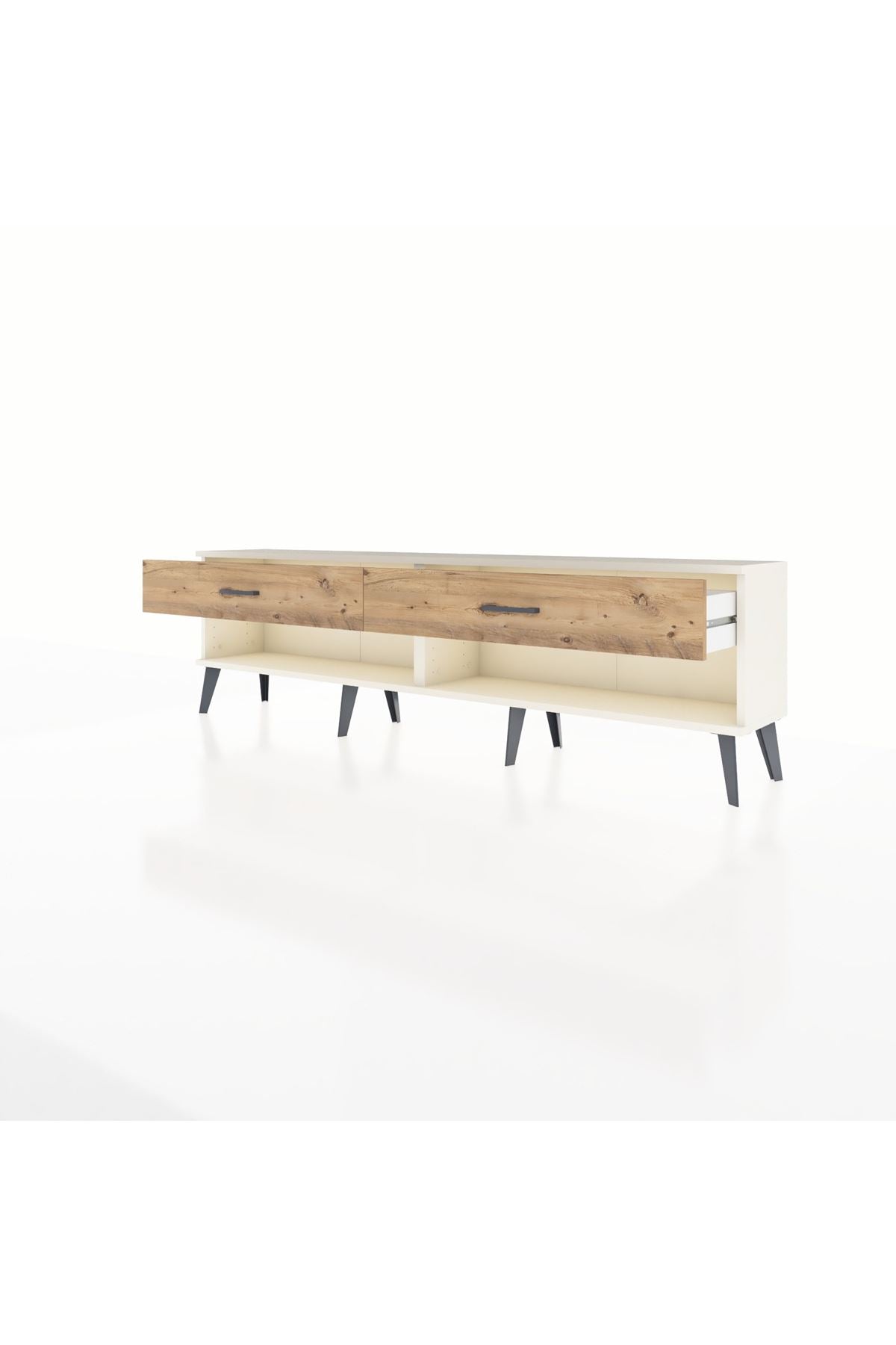 Arges TV Ünitesi 2 Çekmeceli  176x30x51 Aytaşı-Aytaşı/Çam