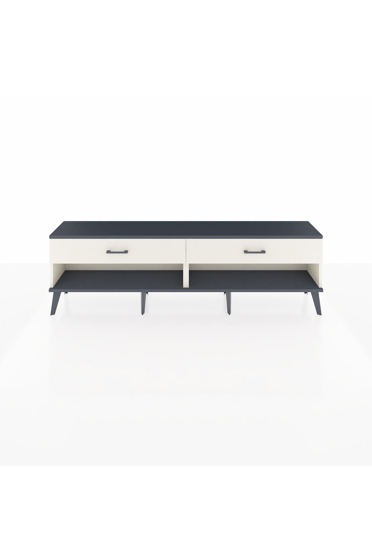 Arges TV Ünitesi 2 Çekmeceli  176x30x51 Aytaşı-Antrasit/Aytaşı