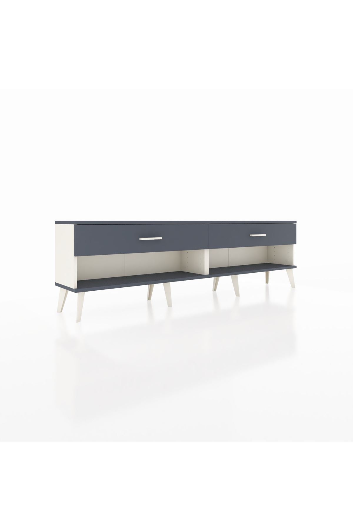 Arges TV Ünitesi 2 Çekmeceli  176x30x51 Aytaşı-Antrasit/Antrasit