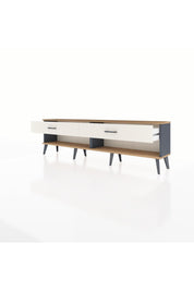 Arges TV Ünitesi 2 Çekmeceli  176x30x51 Antrasit-Çam/Aytaşı