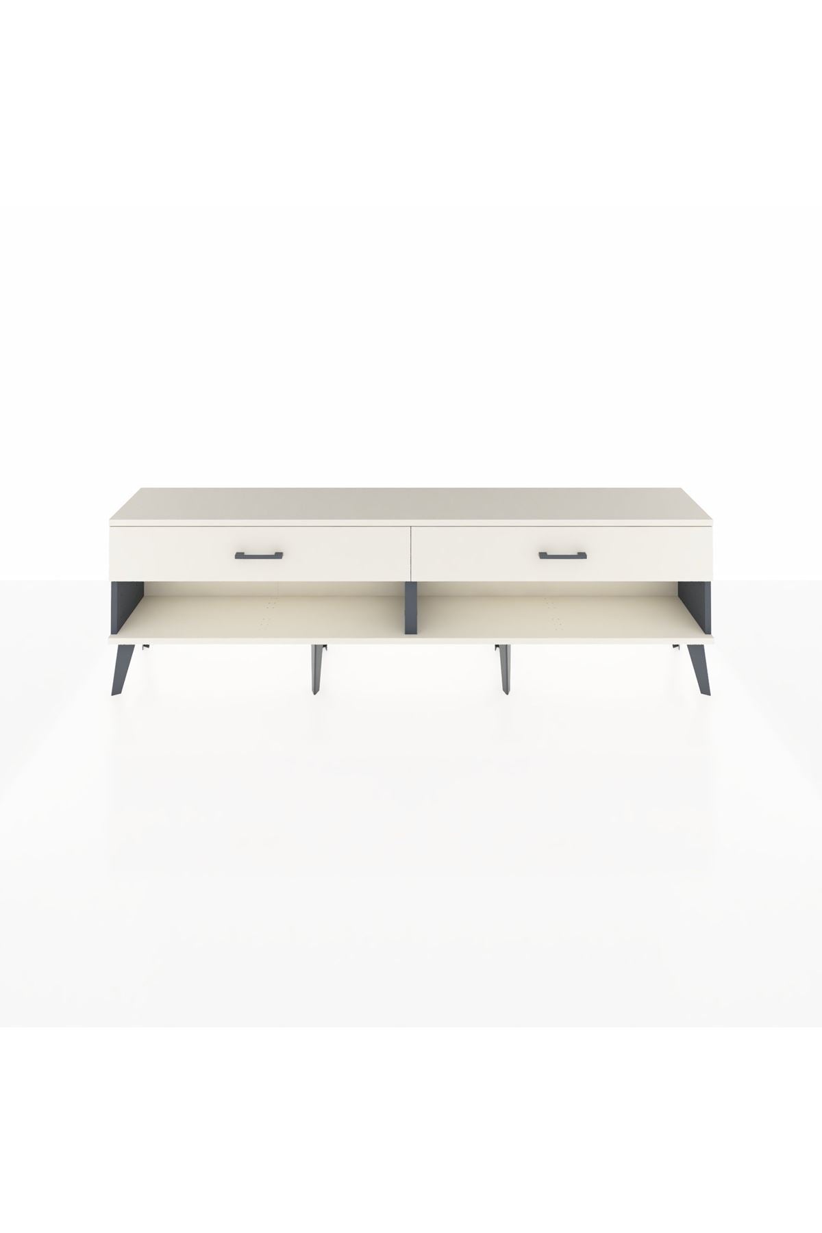 Arges TV Ünitesi 2 Çekmeceli  176x30x51 Antrasit-Aytaşı/Aytaşı