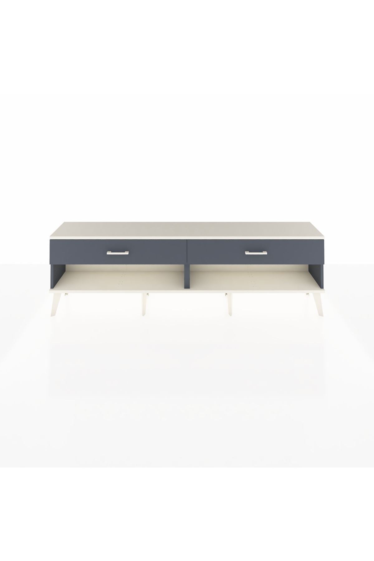 Arges TV Ünitesi 2 Çekmeceli  176x30x51 Antrasit-Aytaşı/Antrasit