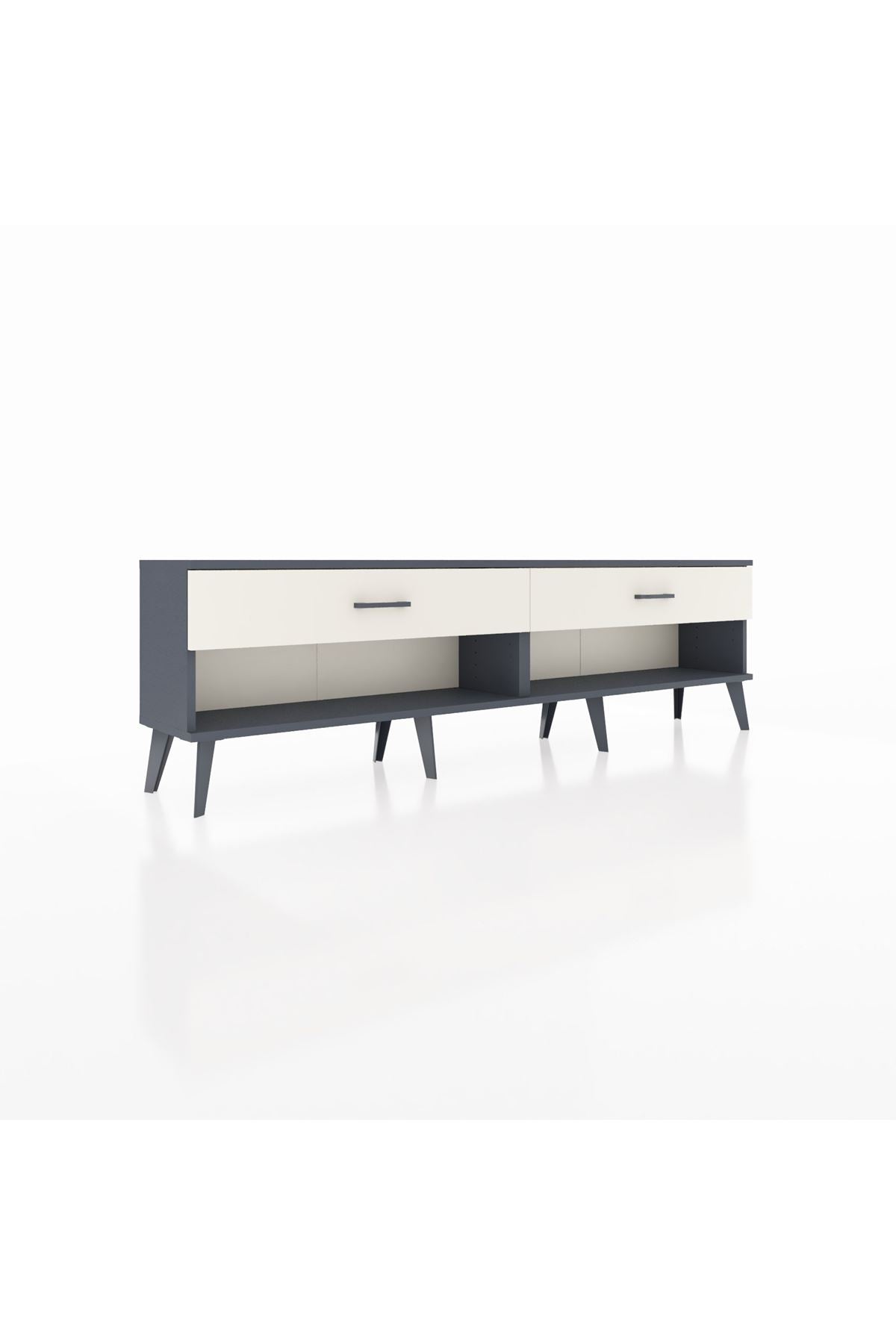 Arges TV Ünitesi 2 Çekmeceli  176x30x51 Antrasit-Antrasit/Aytaşı