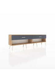 Arges TV Ünitesi 2 Çekmeceli  176x30x51 Çam-Çam/Antrasit