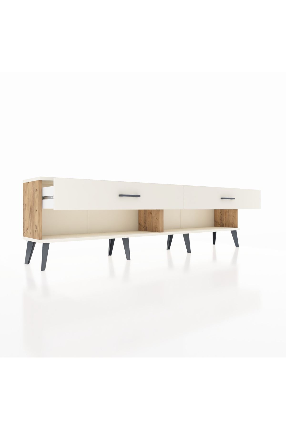 Arges TV Ünitesi 2 Çekmeceli  176x30x51 Çam-Aytaşı/Aytaşı