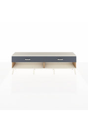 Arges TV Ünitesi 2 Çekmeceli  176x30x51 Çam-Aytaşı/Antrasit