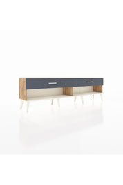 Arges TV Ünitesi 2 Çekmeceli  176x30x51 Çam-Aytaşı/Antrasit