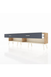 Arges TV Ünitesi 2 Çekmeceli  176x30x51 Çam-Aytaşı/Antrasit