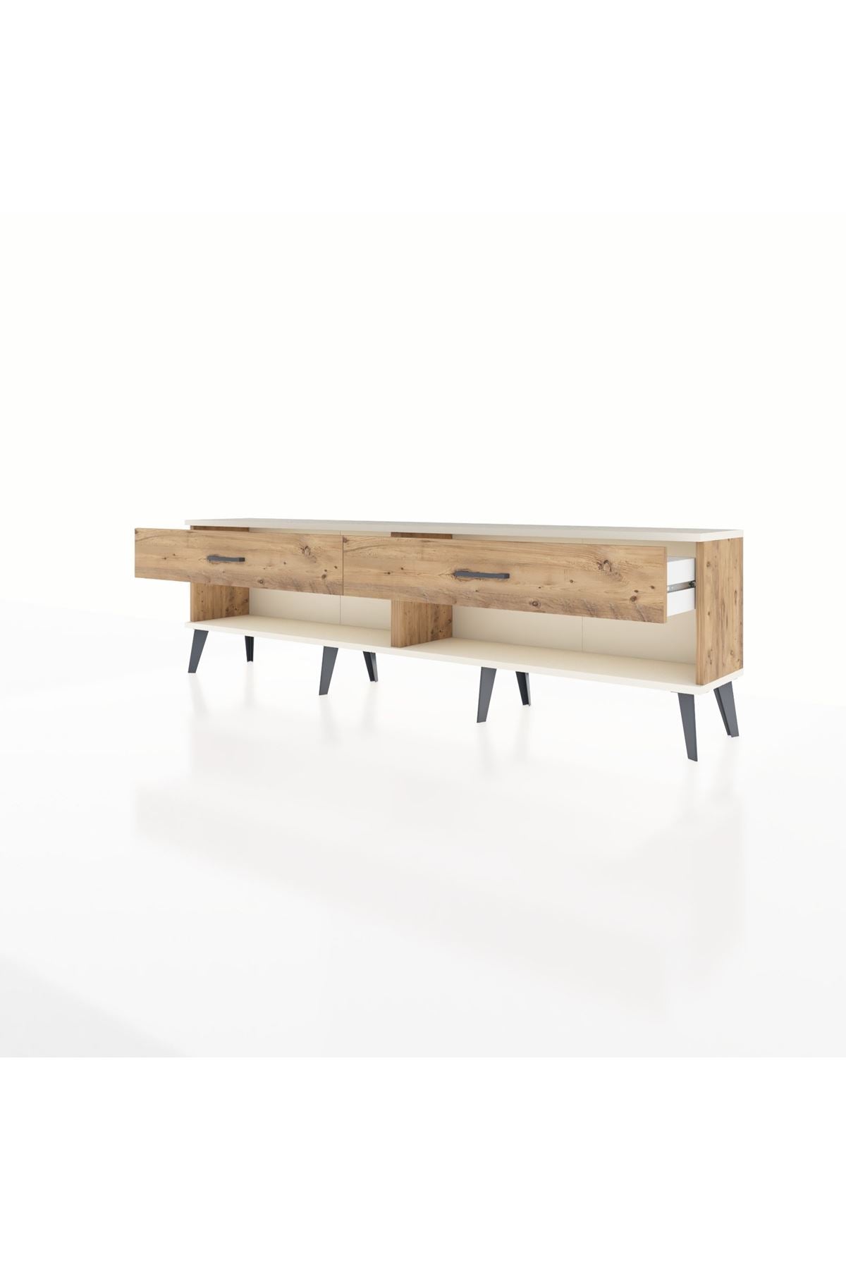 Arges TV Ünitesi 2 Çekmeceli  176x30x51 Çam-Aytaşı/Çam