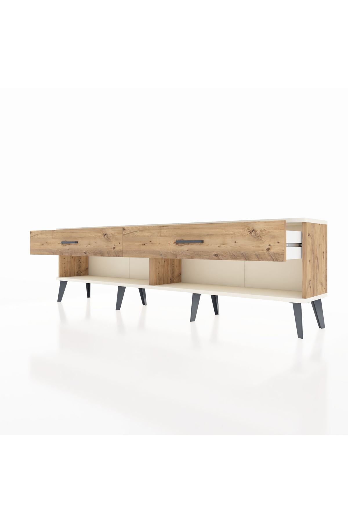 Arges TV Ünitesi 2 Çekmeceli  176x30x51 Çam-Aytaşı/Çam