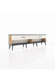 Arges TV Ünitesi 2 Çekmeceli  176x30x51 Çam-Antrasit/Aytaşı