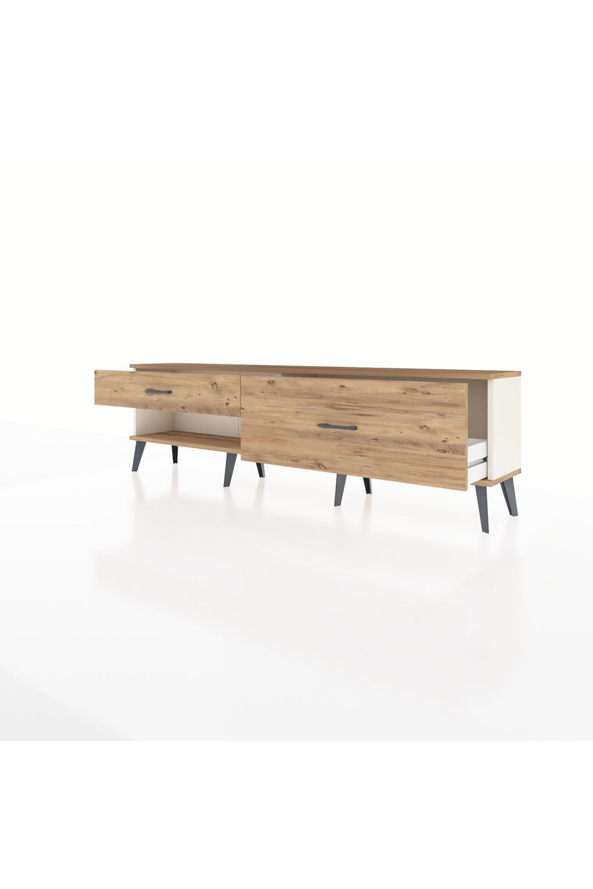 Arges TV Ünitesi 2 Çekmeceli  176x30x51 Aytaşı-Çam/Çam