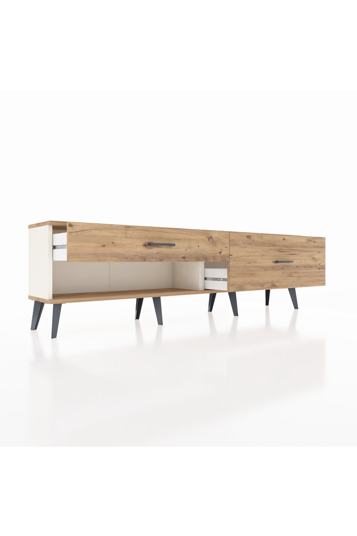 Arges TV Ünitesi 2 Çekmeceli  176x30x51 Aytaşı-Çam/Çam