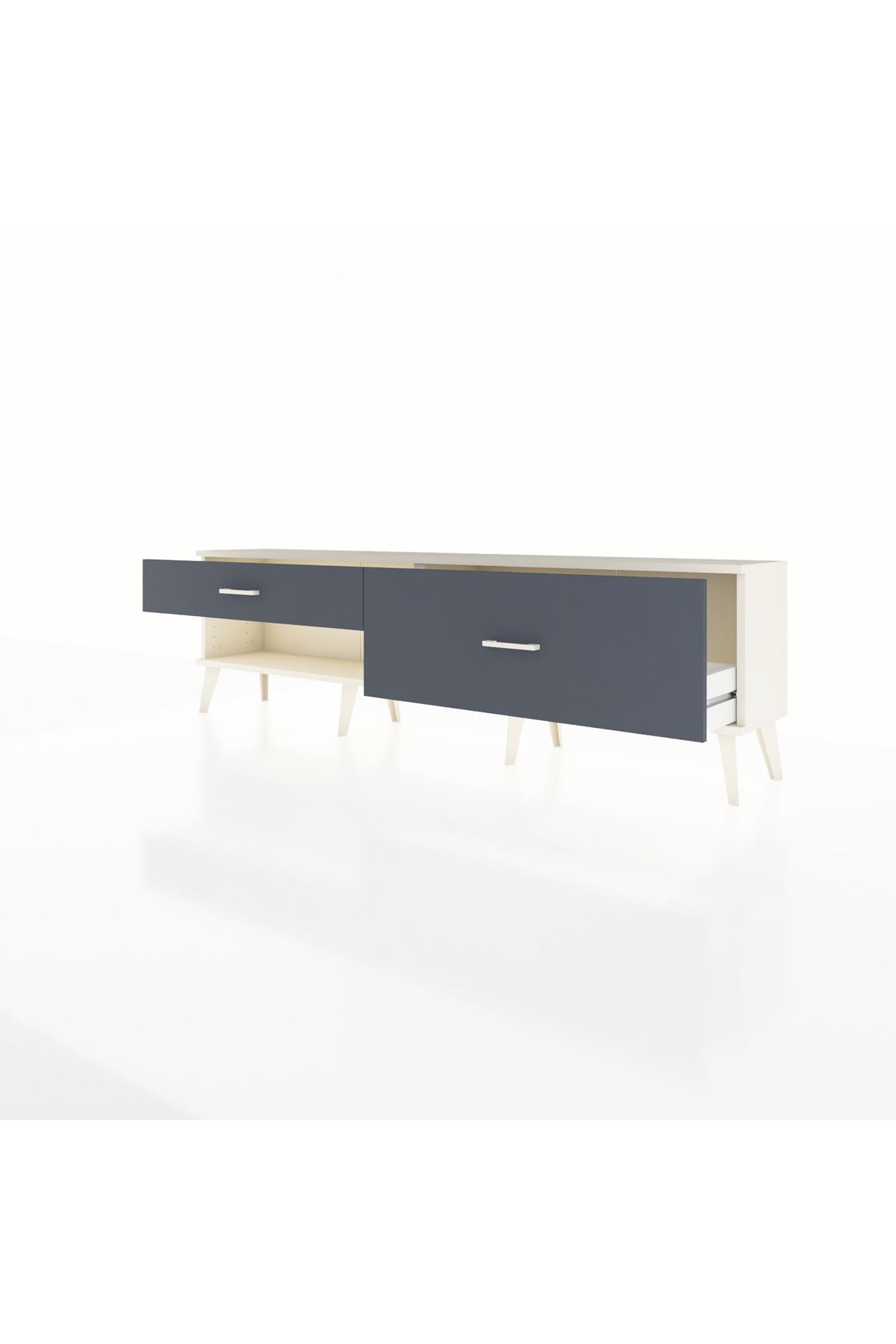 Arges TV Ünitesi 2 Çekmeceli  176x30x51 Aytaşı-Aytaşı/Antrasit