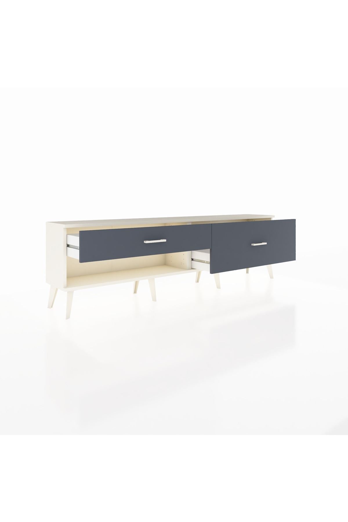 Arges TV Ünitesi 2 Çekmeceli  176x30x51 Aytaşı-Aytaşı/Antrasit