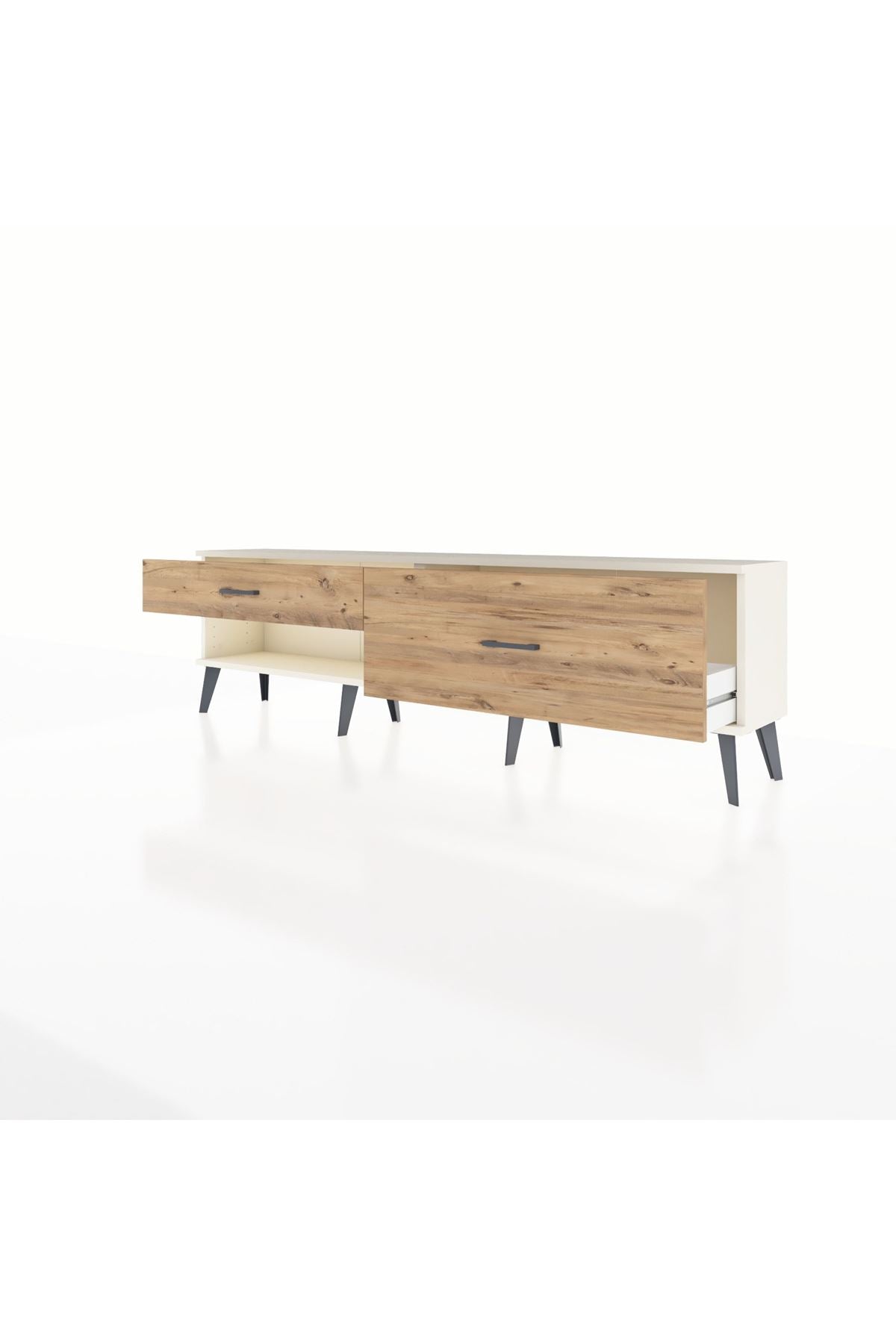 Arges TV Ünitesi 2 Çekmeceli  176x30x51 Aytaşı-Aytaşı/Çam