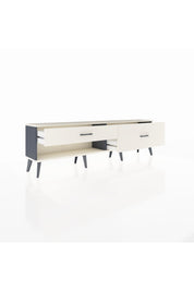 Arges TV Ünitesi 2 Çekmeceli  176x30x51 Antrasit-Aytaşı/Aytaşı