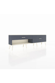 Arges TV Ünitesi 2 Çekmeceli  176x30x51 Antrasit-Aytaşı/Antrasit