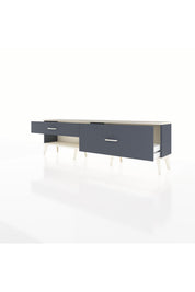 Arges TV Ünitesi 2 Çekmeceli  176x30x51 Antrasit-Aytaşı/Antrasit