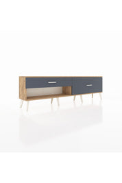 Arges TV Ünitesi 2 Çekmeceli  176x30x51 Çam-Çam/Antrasit