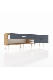 Arges TV Ünitesi 2 Çekmeceli  176x30x51 Çam-Çam/Antrasit