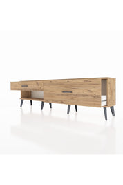 Arges TV Ünitesi 2 Çekmeceli  176x30x51 Çam-Çam/Çam