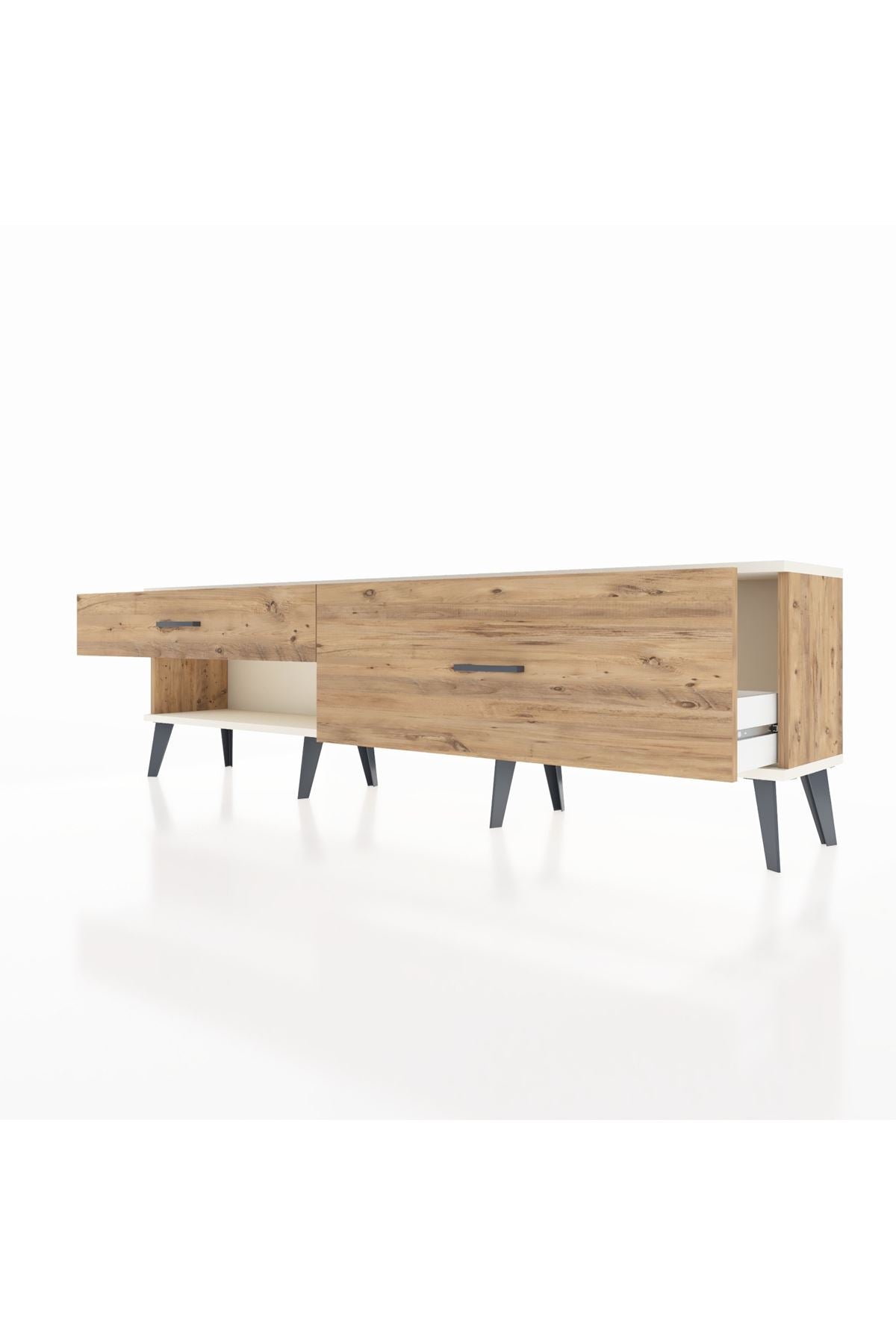 Arges TV Ünitesi 2 Çekmeceli  176x30x51 Çam-Aytaşı/Çam