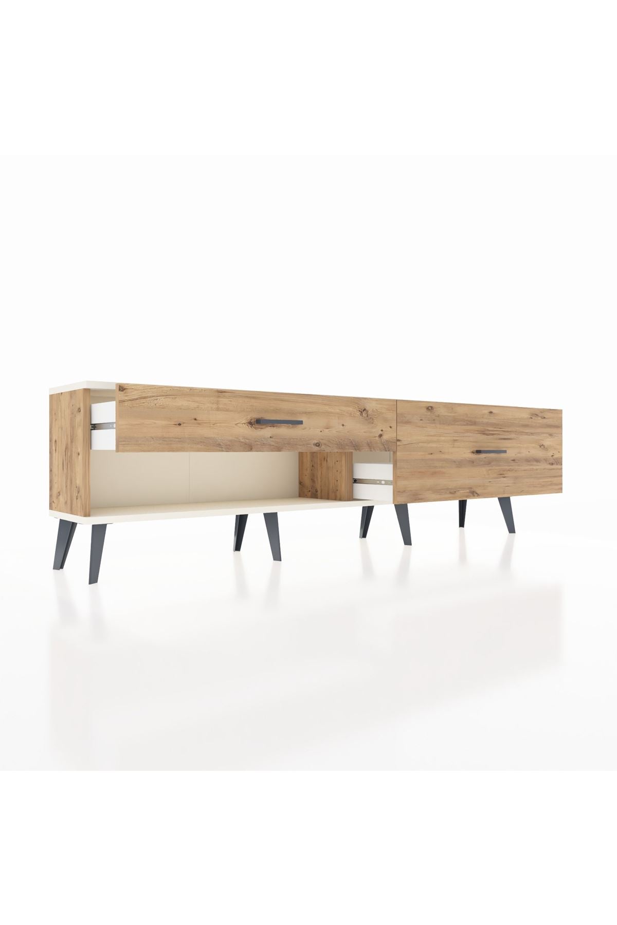 Arges TV Ünitesi 2 Çekmeceli  176x30x51 Çam-Aytaşı/Çam