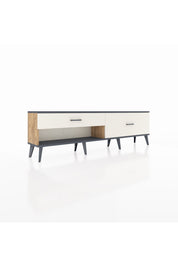 Arges TV Ünitesi 2 Çekmeceli  176x30x51 Çam-Antrasit/Aytaşı
