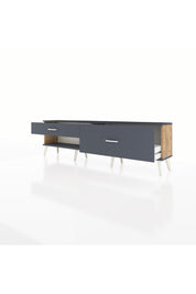 Arges TV Ünitesi 2 Çekmeceli  176x30x51 Çam-Antrasit/Antrasit